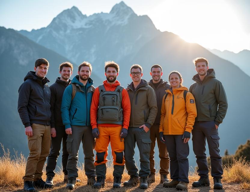 Equipo AndesGrip profesionales outdoor